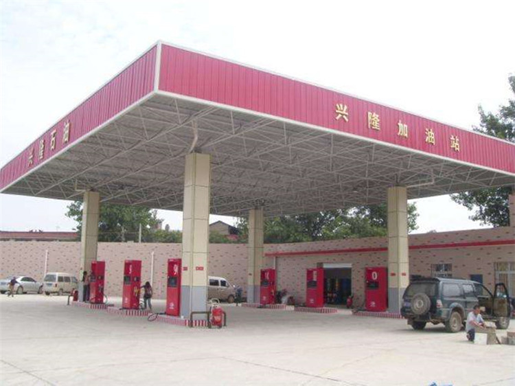 景洪加油站钢结构网架案例9
