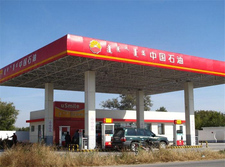 景洪加油站钢结构网架案例1